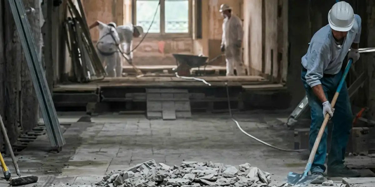 fire damage restoration professionals performing structural cleanup and restoration after a fire in Boulder, CO